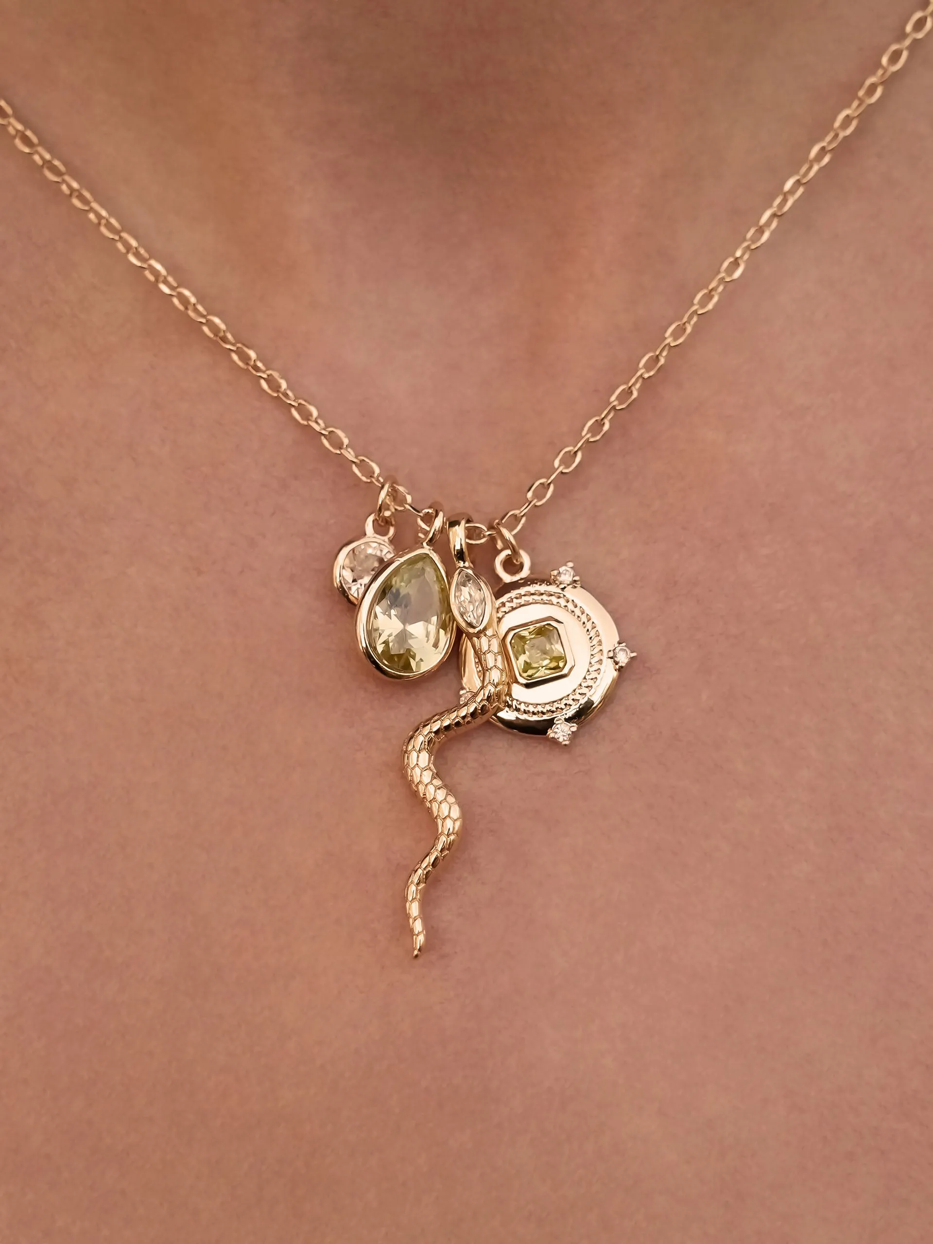 Serpentina Charm Necklace