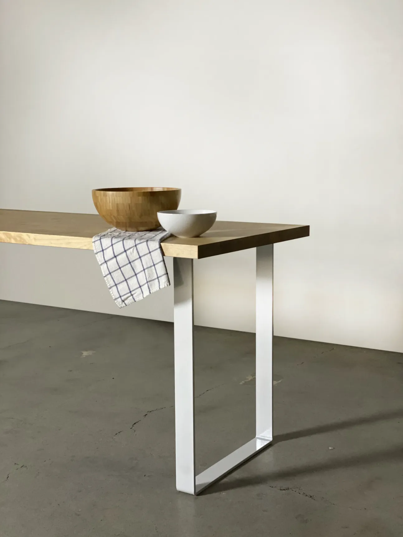 Square Metal Table & Bench Leg: U-Shape - (Standard 0.25" Thick)