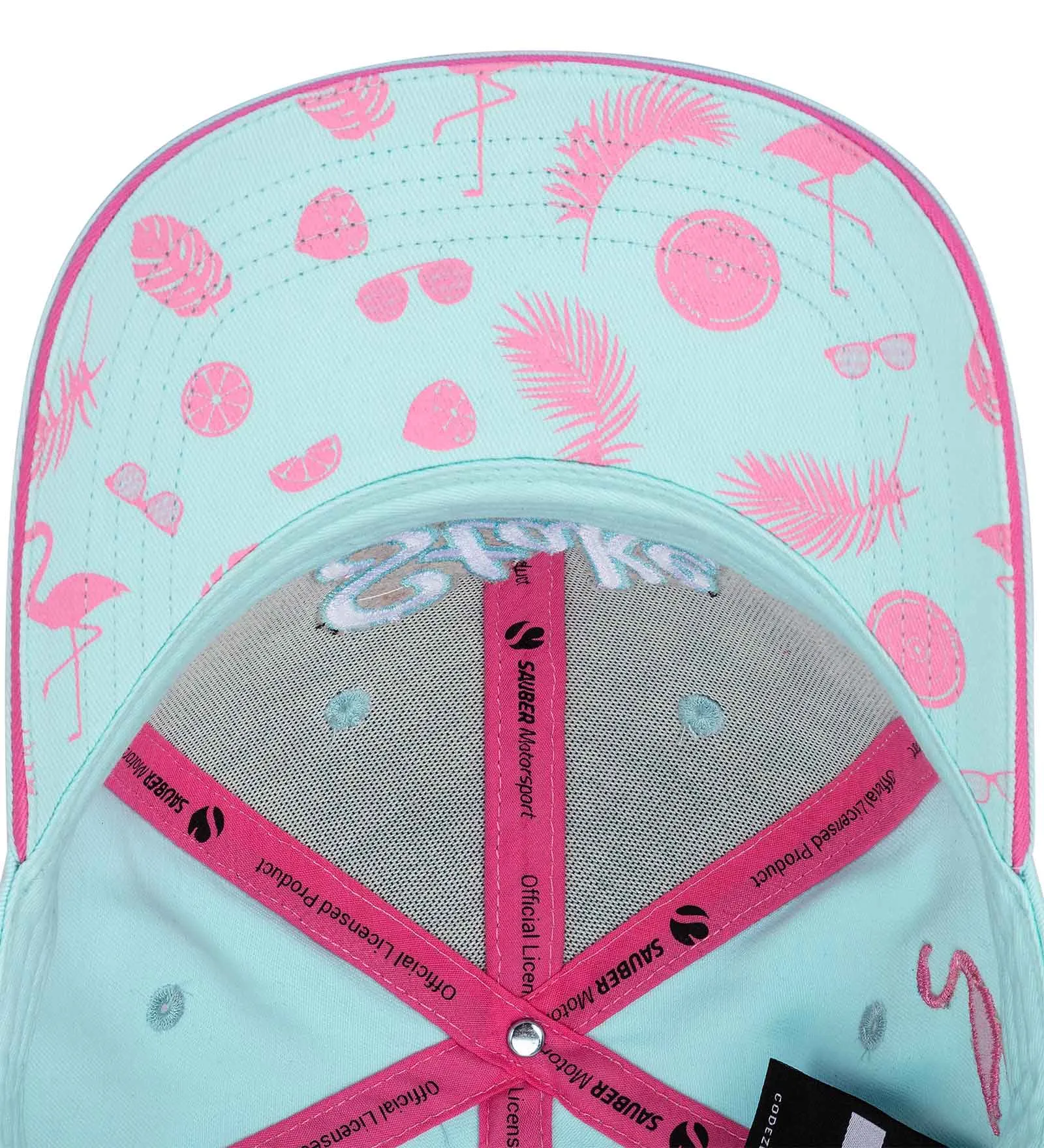 Stake F1 Kick Sauber Special Edition Miami GP Flamingo Baseball Hat - Blue