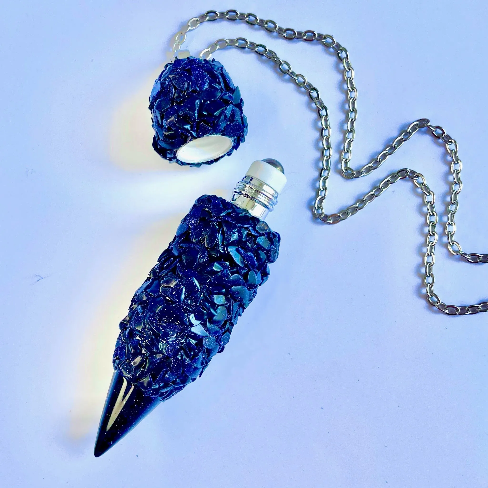 Stash Necklace Blue Sandstone