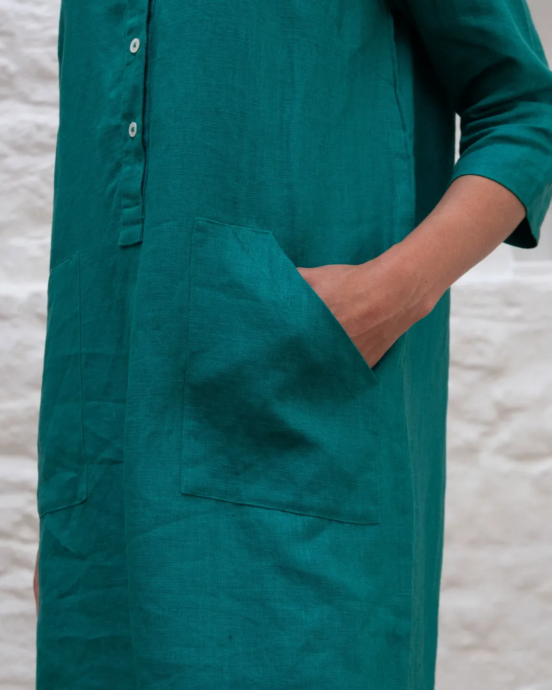 Tara Linen Shirt Dress