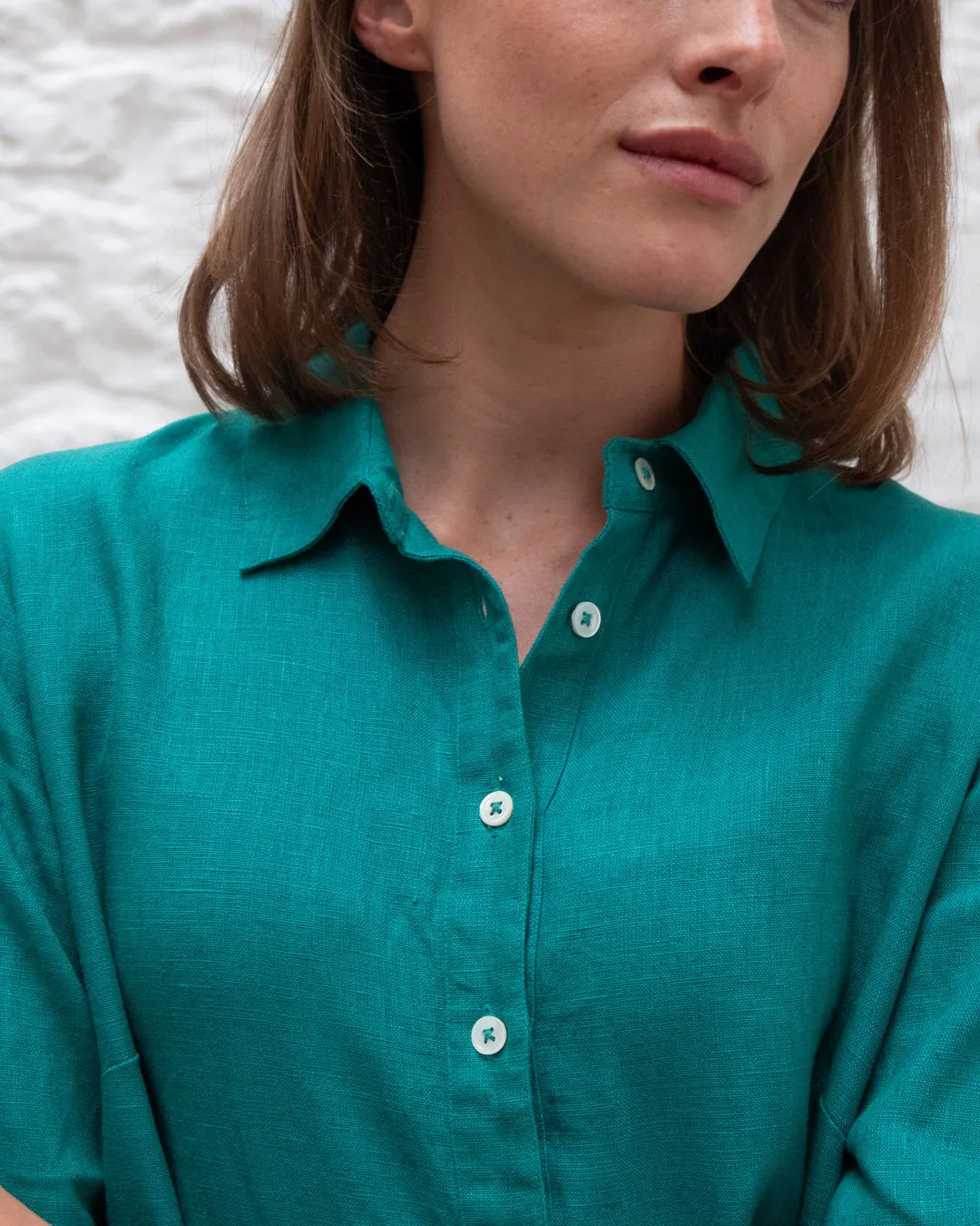 Tara Linen Shirt Dress