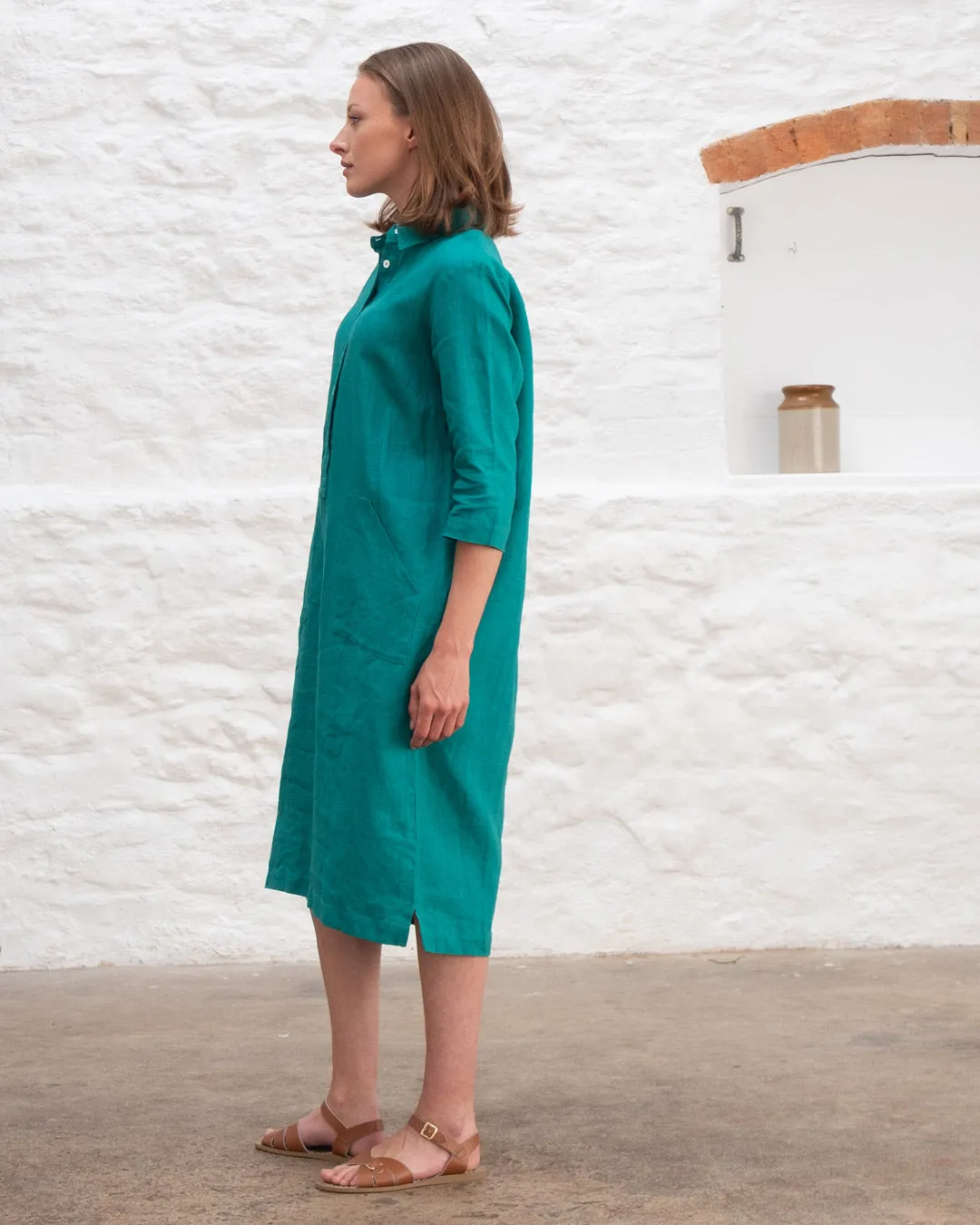 Tara Linen Shirt Dress