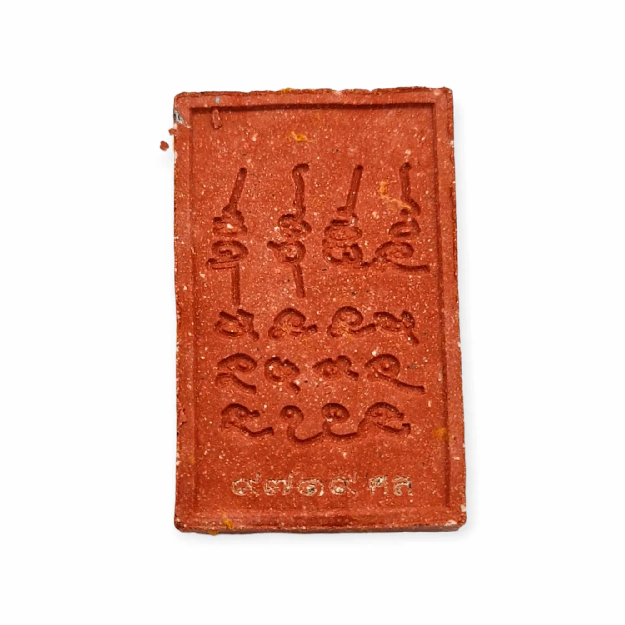 Thai amulet somdej wekman pim kanan Lp Maha Sila Pong Puttakhun with monk robe
