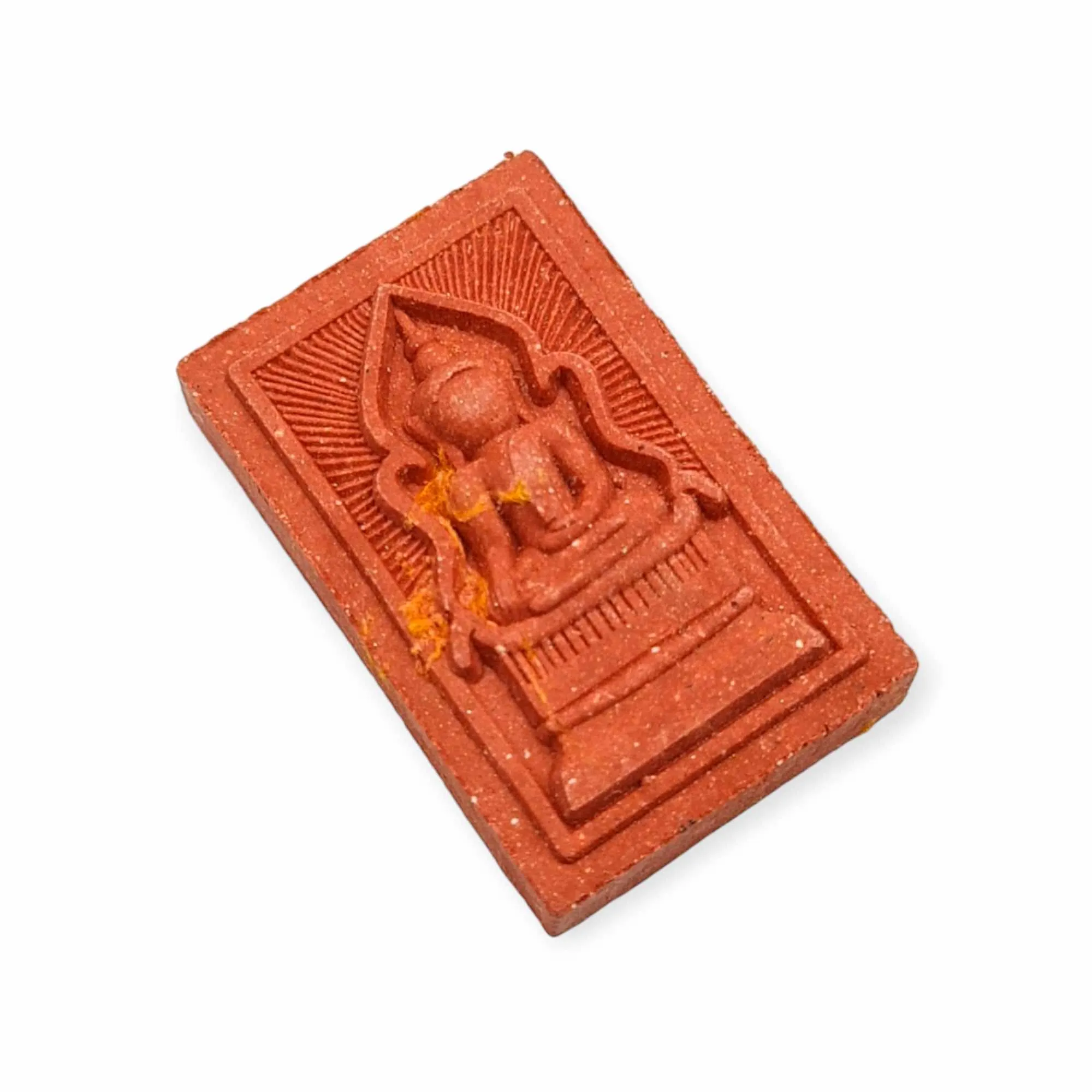 Thai amulet somdej wekman pim kanan Lp Maha Sila Pong Puttakhun with monk robe