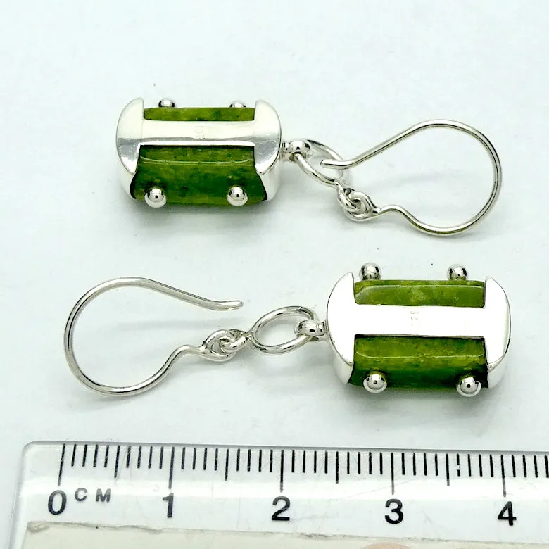 Tsavorite Garnet Earrings, 925 Sterling Silver
