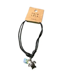 Turtle with Sea Opal Anklet