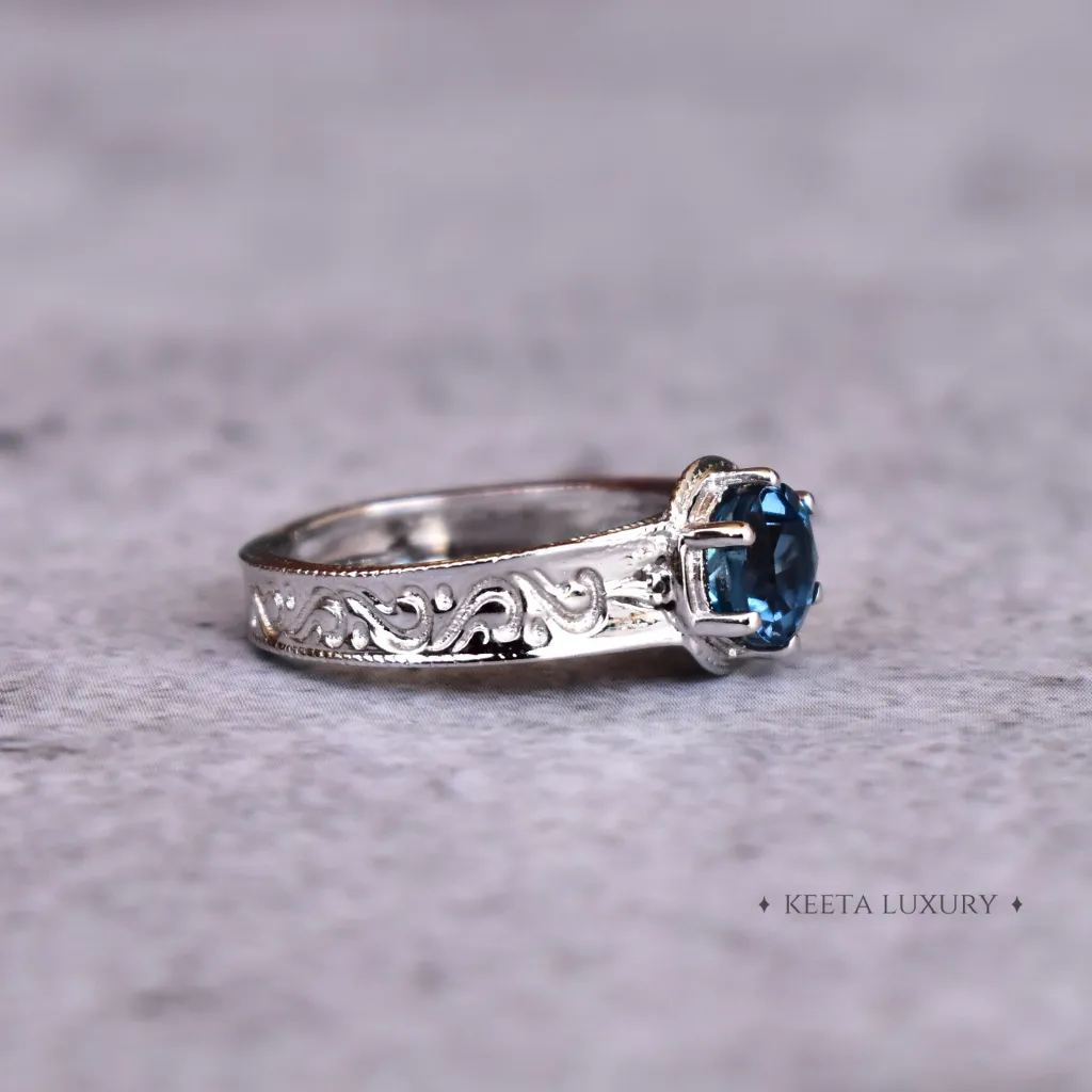 Victorian Blue - Topaz Ring