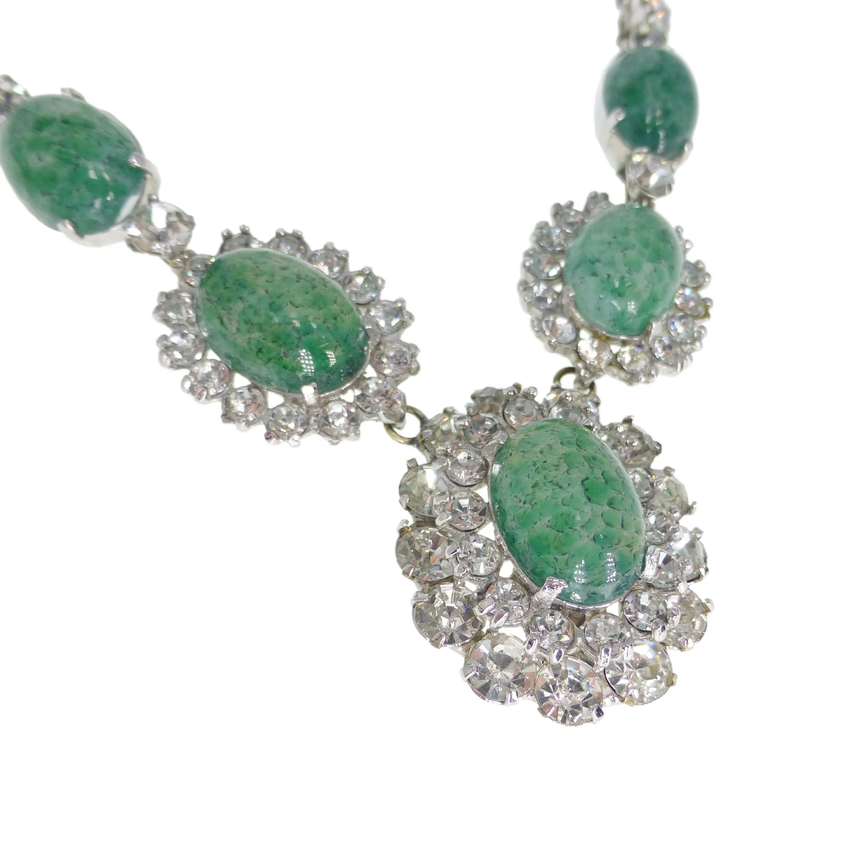 Vintage Christian Dior Mitchel Maer Necklace & Earrings Set