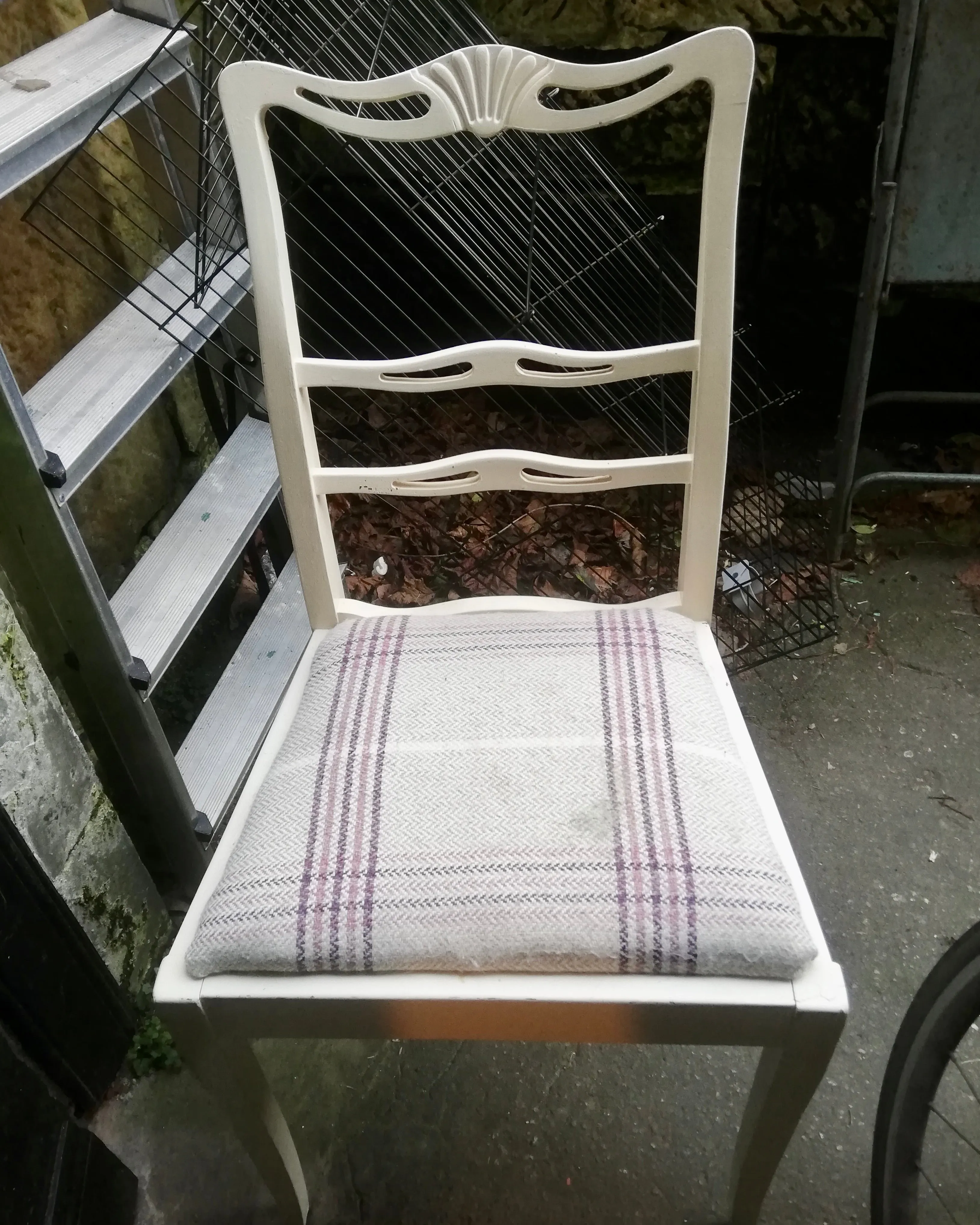 Vintage occasional chair available for reupholstery and painting your choice of colour
