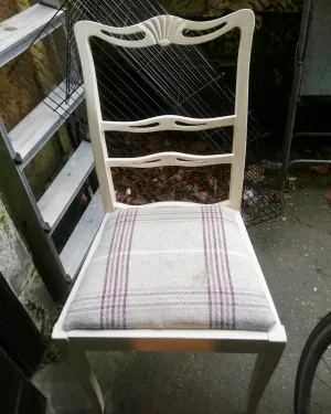 Vintage occasional chair available for reupholstery and painting your choice of colour