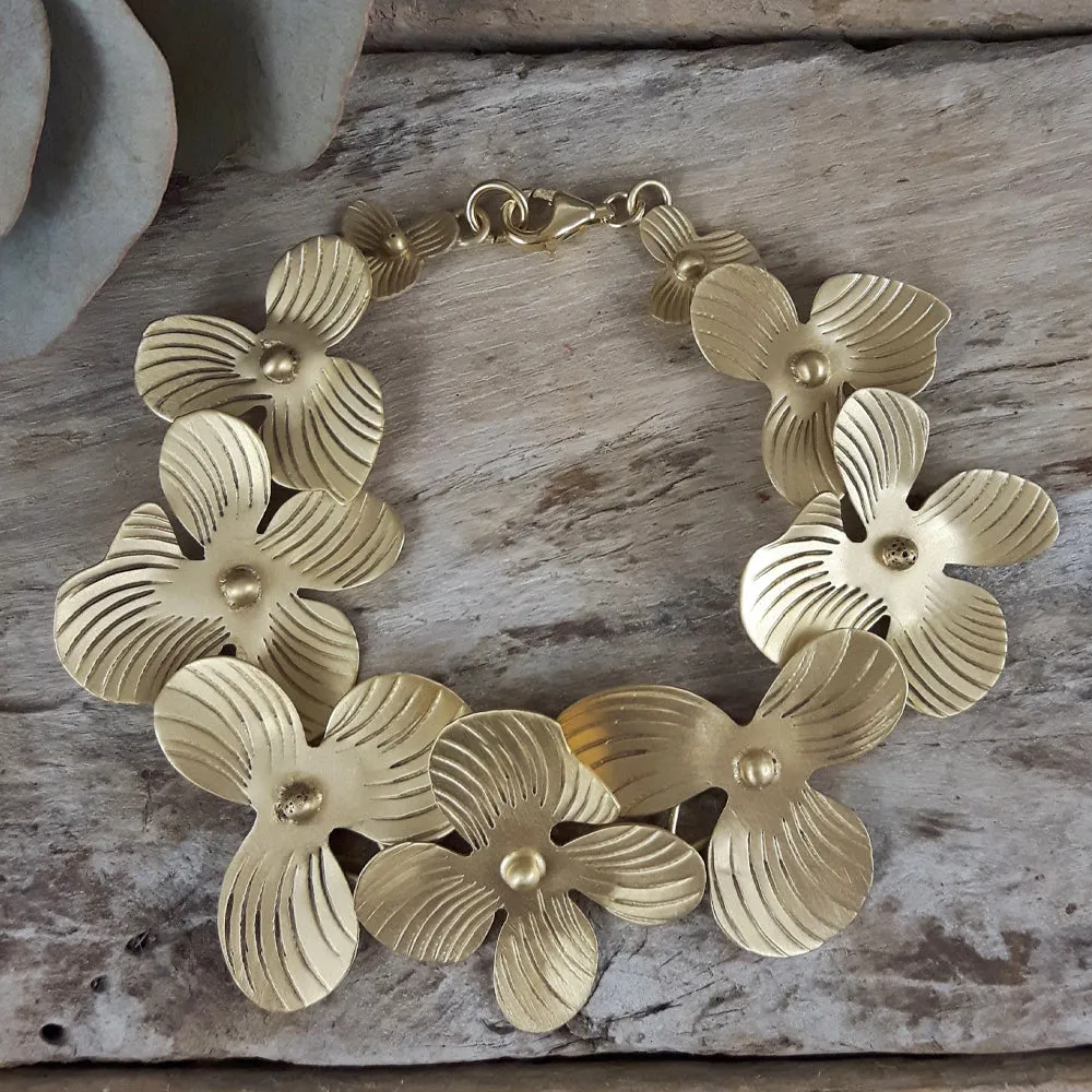 Viola Large Gold Bracelet