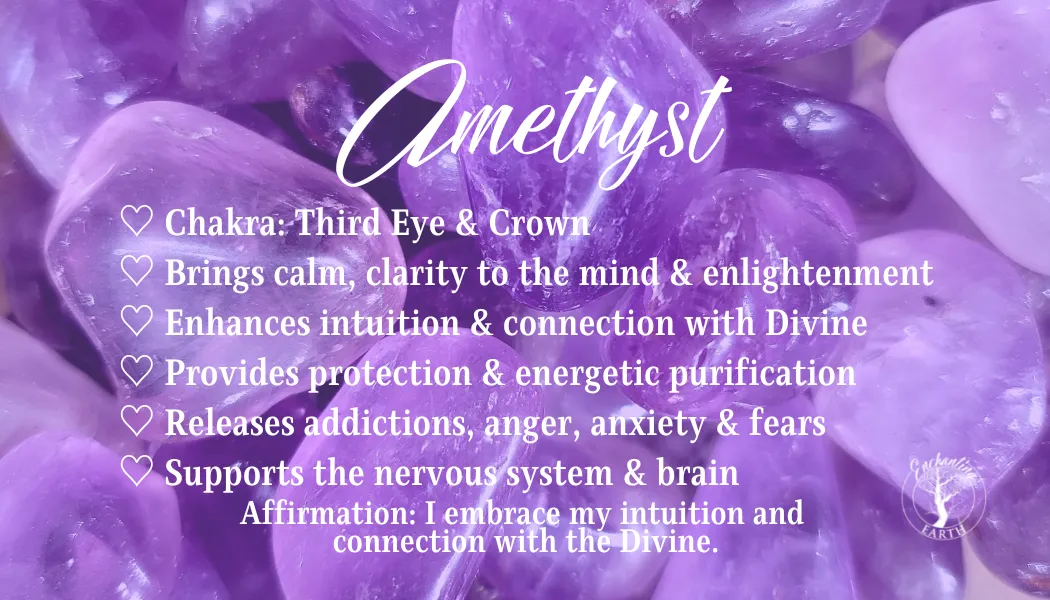 ~Witchy Sisters~ Amethyst, Garnet & Serpentine Bracelet for Health, Intuition and Power