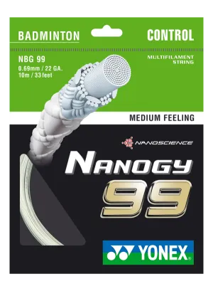Yonex Nanogy 99 Badminton String [WHITE]