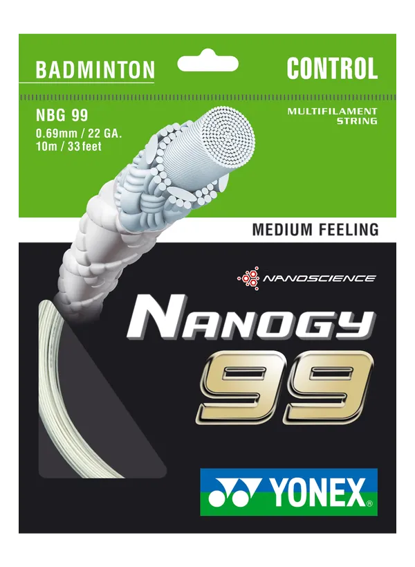 Yonex Nanogy 99 Badminton String [WHITE]